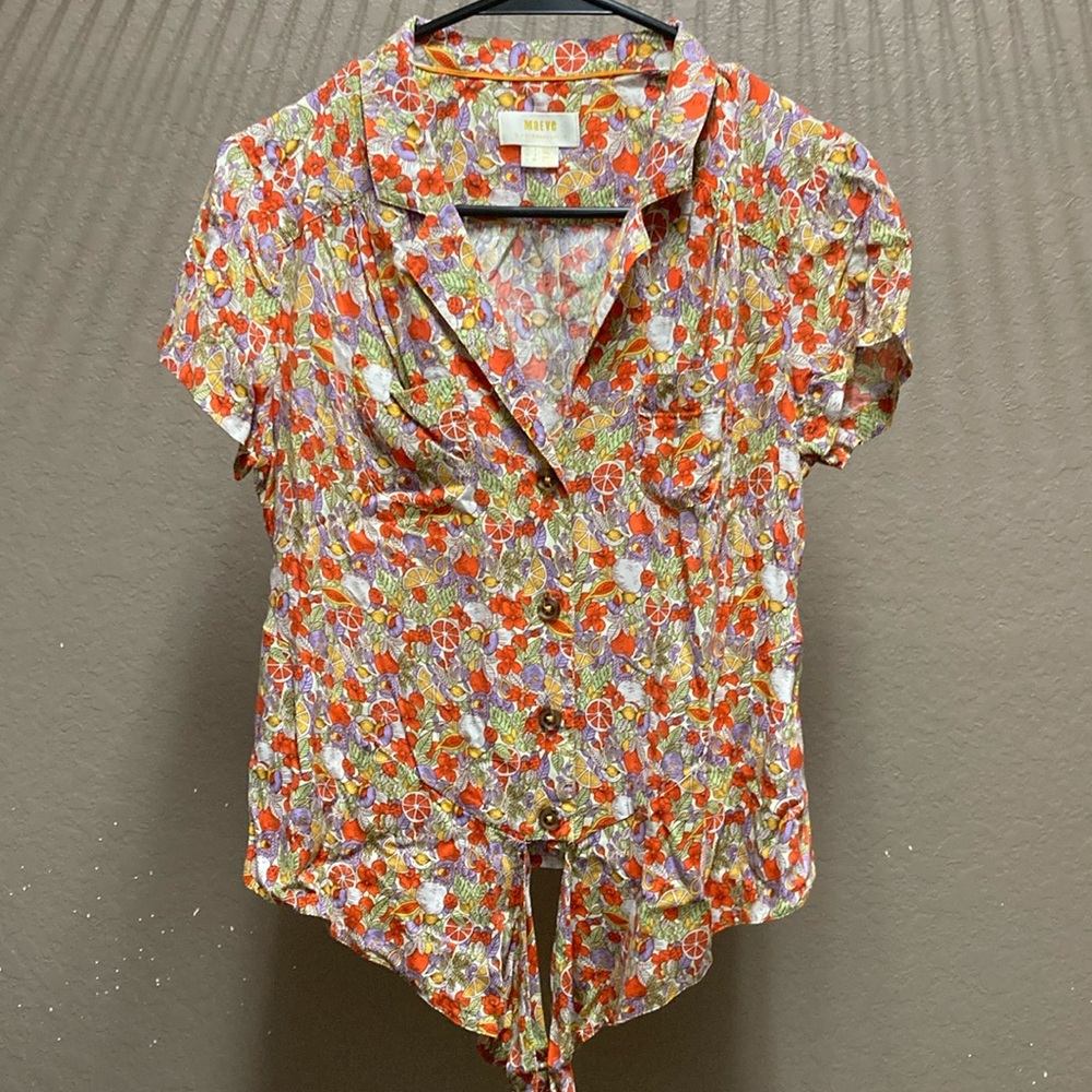 Maeve by Anthropologie Citrus Shirt Size 2